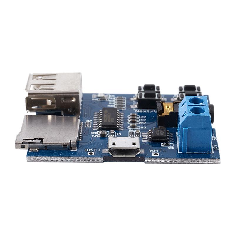MP3 Lossless Decoder Board With Built-in Amplifier TF Card U Disk Audio Player Module DC 3.7-5.5V Auto Play Music Decoding Board