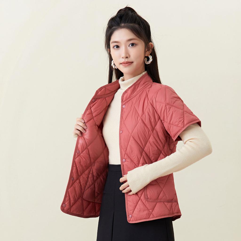 Зимнее мамино платье Хлопковая одежда Женская с коротким рукавом Утепленное Утолщенное Увеличить Хлопковую куртку Среднего возраста Можно носить наизнанку Женское 2366