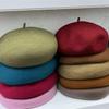 Australian Pure Wool Beret Women's 24 New Autumn and Winter Bud Hat Maillard Retro Versatile British Painter Hat