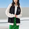 Anta Life Series Letter Pattern Print Color Block Knit Hooded Jacket Unisex Jackets Black 152318707-2