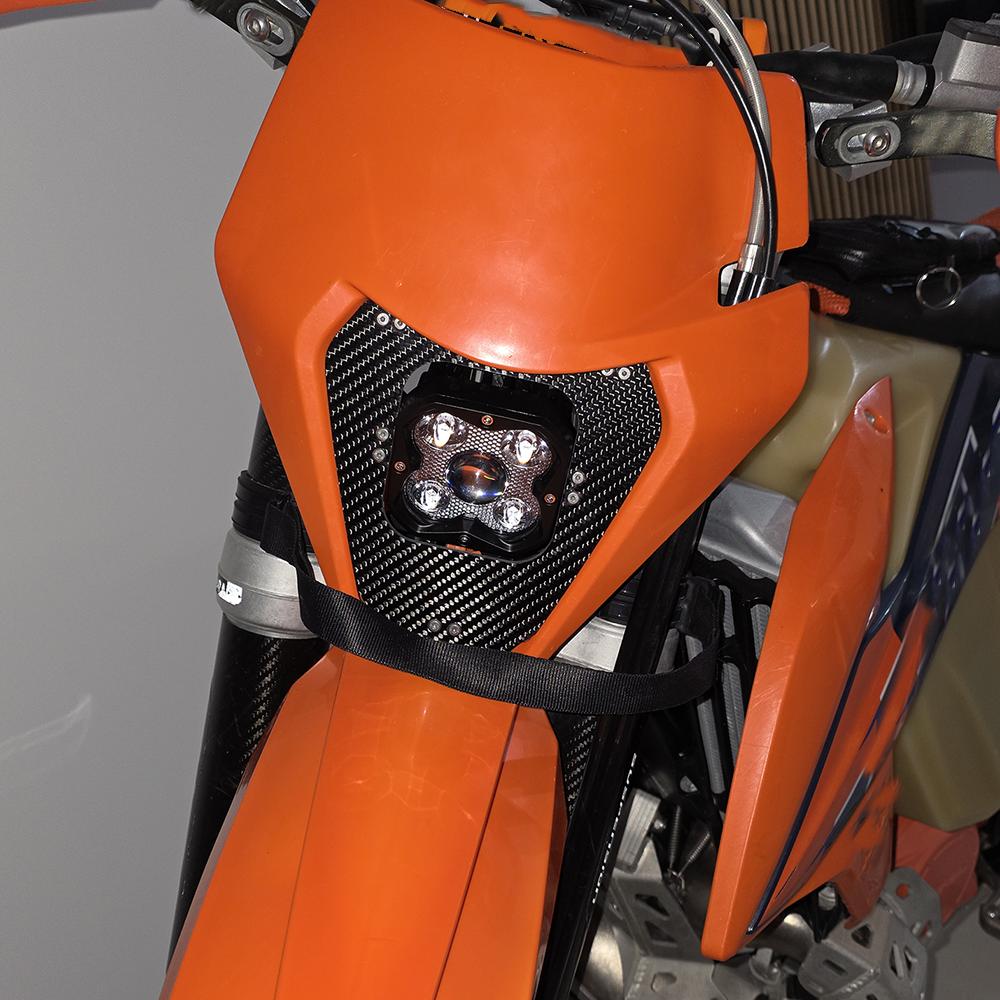 For KTM EXC 450 300 250 150 EXCF 350 XCW 300 XCF-W 2017 - 2023 Motorcycle Accessories LED Carbon Fiber Lamp Headlight Head Light