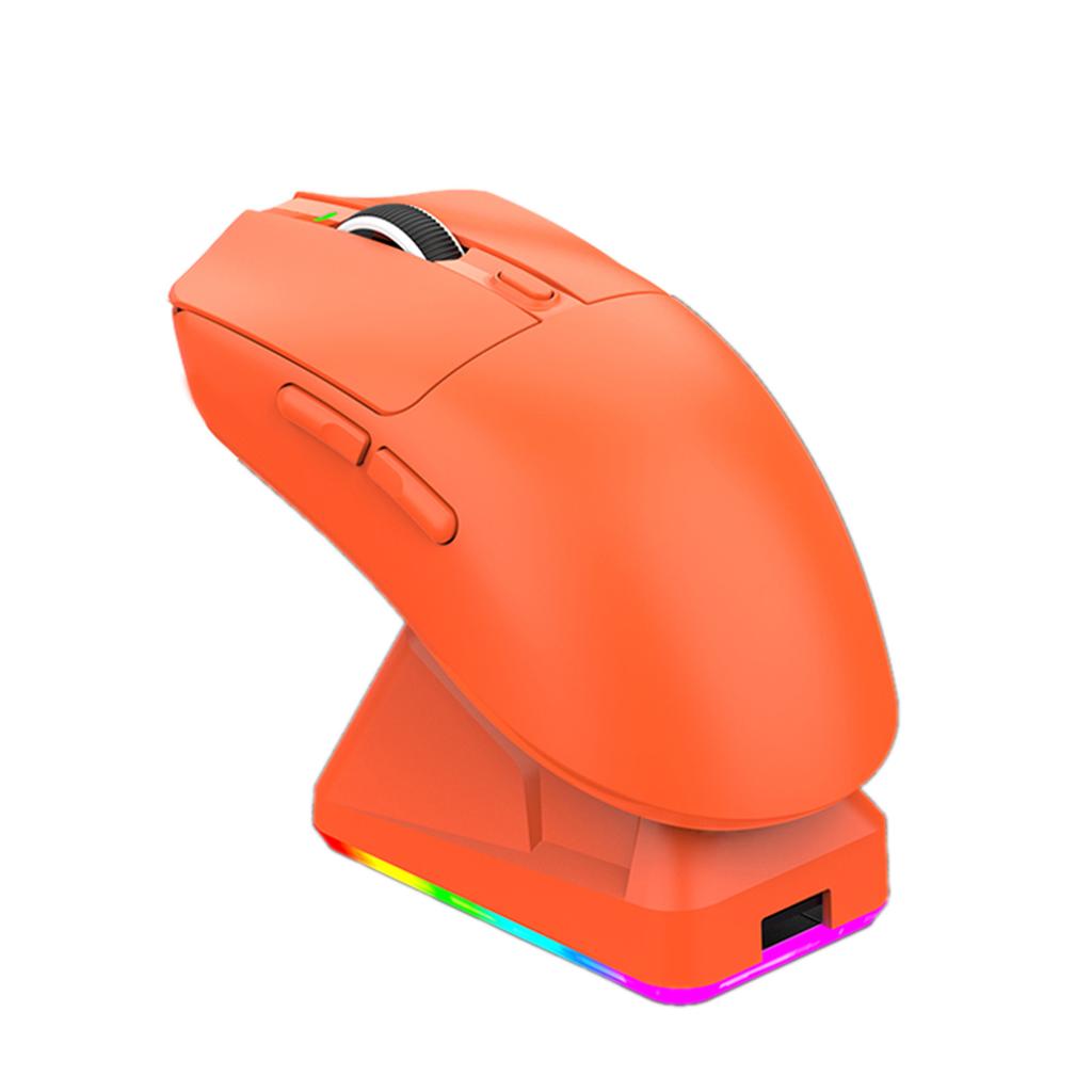 Легкая игровая мышь с RGB-подсветкой, трехрежимным подключением и базой для беспроводной зарядки