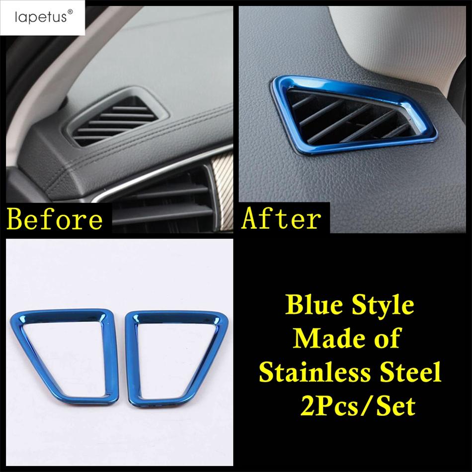 Рамка-крышка вентиляционного отверстия кондиционера на приборную панель автомобиля для Skoda Kodiaq 2017 - Аксессуары из нержавеющей стали для салона