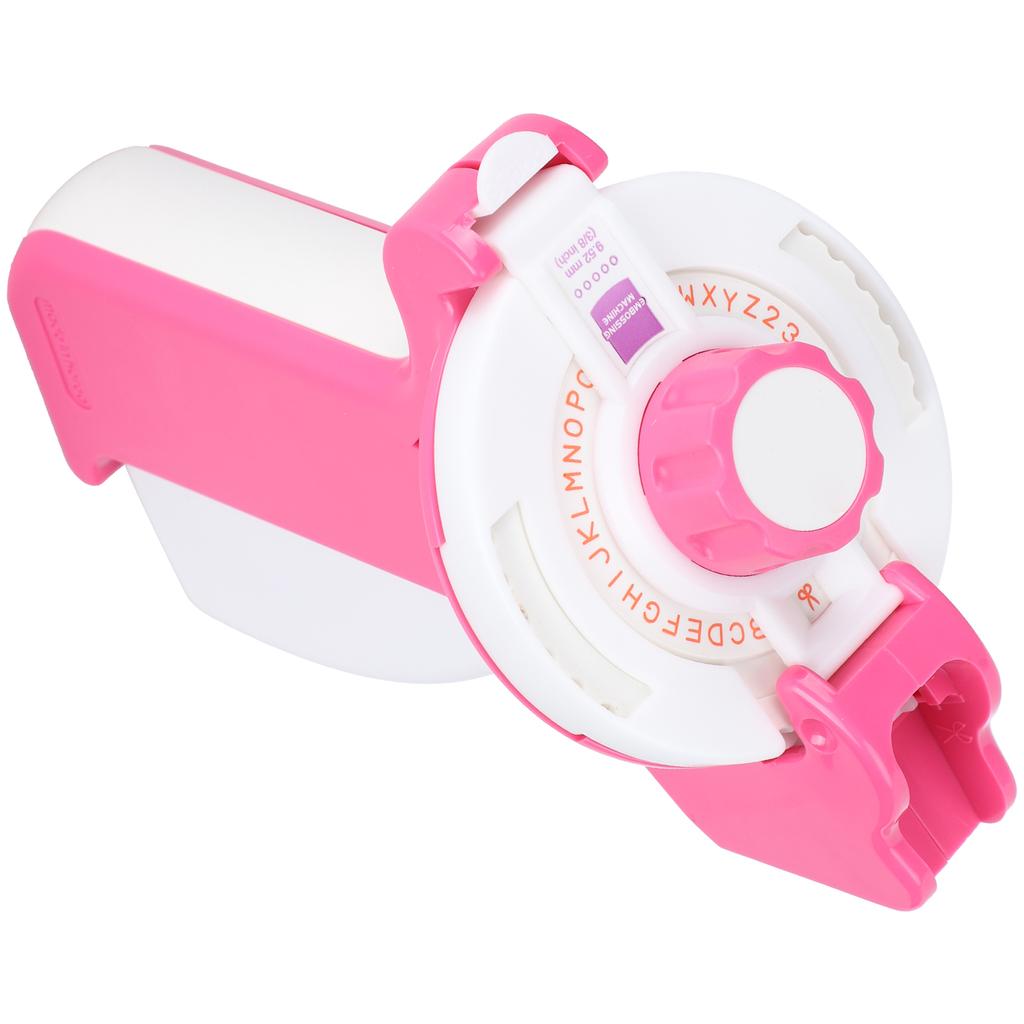 Машинка для тиснения этикеток Mini Manual Typewriter TapePrinter DIY Projects Supplies Pink