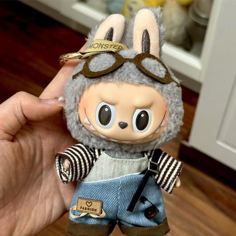 Одежда для мини-кукол, аксессуары для плюшевой виниловой куклы Лабубу, костюм для отдыха, юбка, плюшевая игрушка, одежда, только одежда, детский подарок