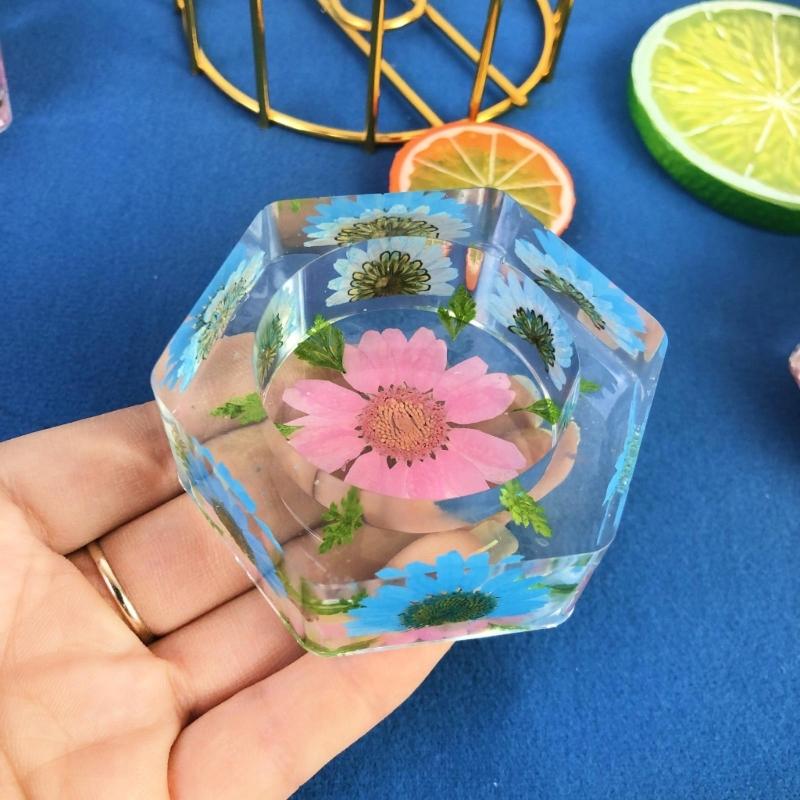 Винтажный шестиугольный подсвечник, силиконовая форма, стильный и прочный подсвечник, полимерные формы, идеально подходящие для поделок ручной работы