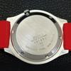 SEIKO 5 AUTOMATIC VINTAGE JAPAN 7009A MENS RED COLOR DIAL WATCH a701312-5 R206a-a701312