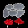 1pc Jelly And Chocolate Epoxy Gum Cake Decoration Mold Silicone Lollipop Mold Flowers Round