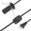 1.8M 6FT E12 Socket Lamp Cord 18AWG Replacement Power Cord Gear Switch Easy Install Wiring