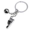 Steel Football Ball Sport Hanging Keychain Football Key Chain Metal Chain Soccer Shoes Key Rings