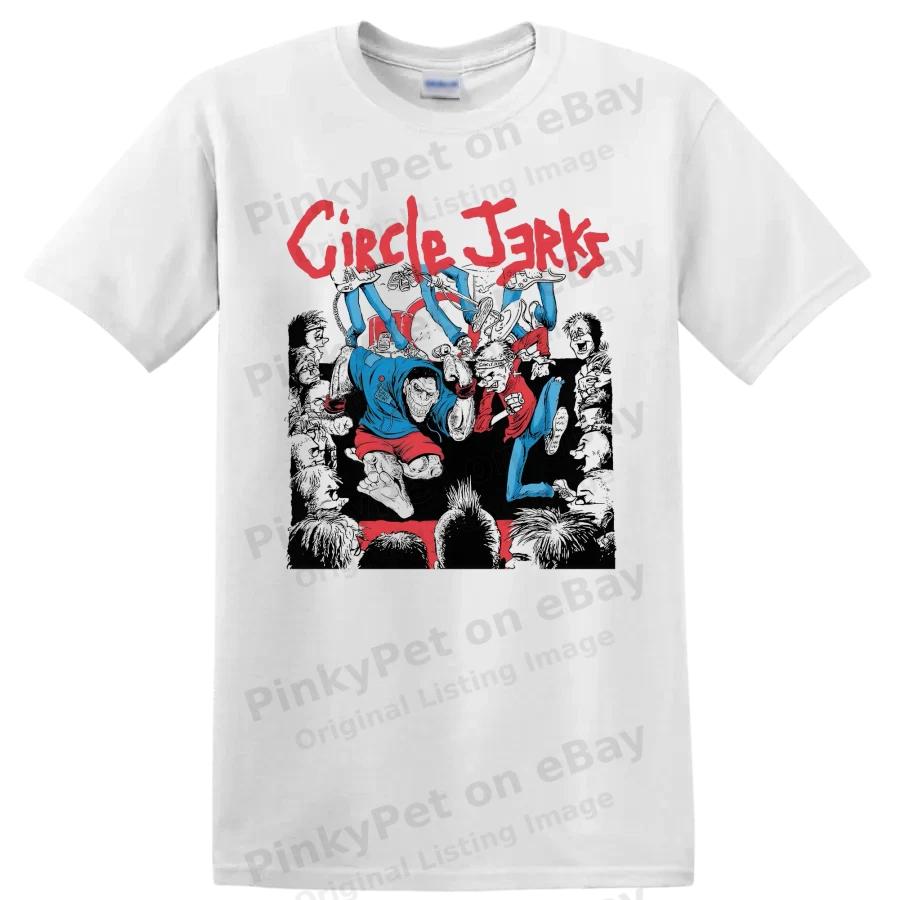 Circle Jerks Punk Rock Band Graphic T Shirt Concert Music Fan Vintage Cool Tee