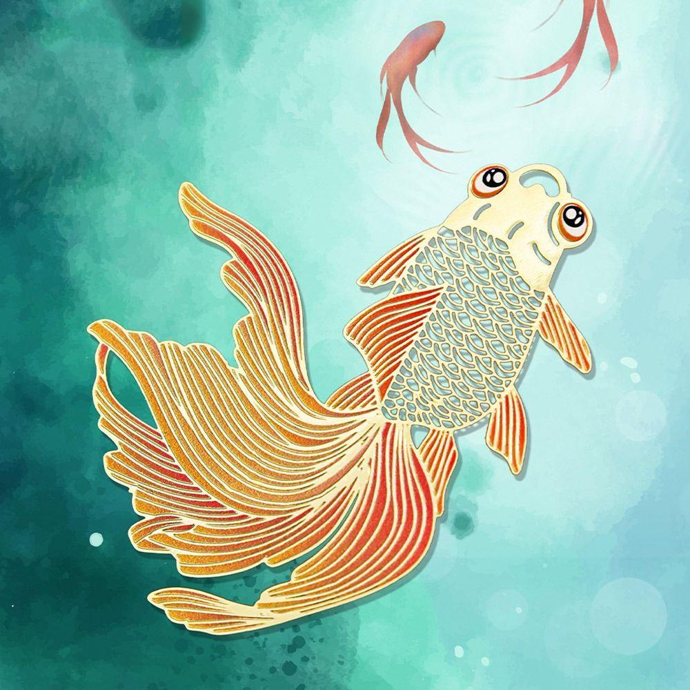 Китайский стиль Цветок Птица Рыба Насекомое Металлическая закладка Полая Резьба Книжный зажим Кисточка Подвеска Канцелярские принадлежности для студентов Подарочные принадлежности