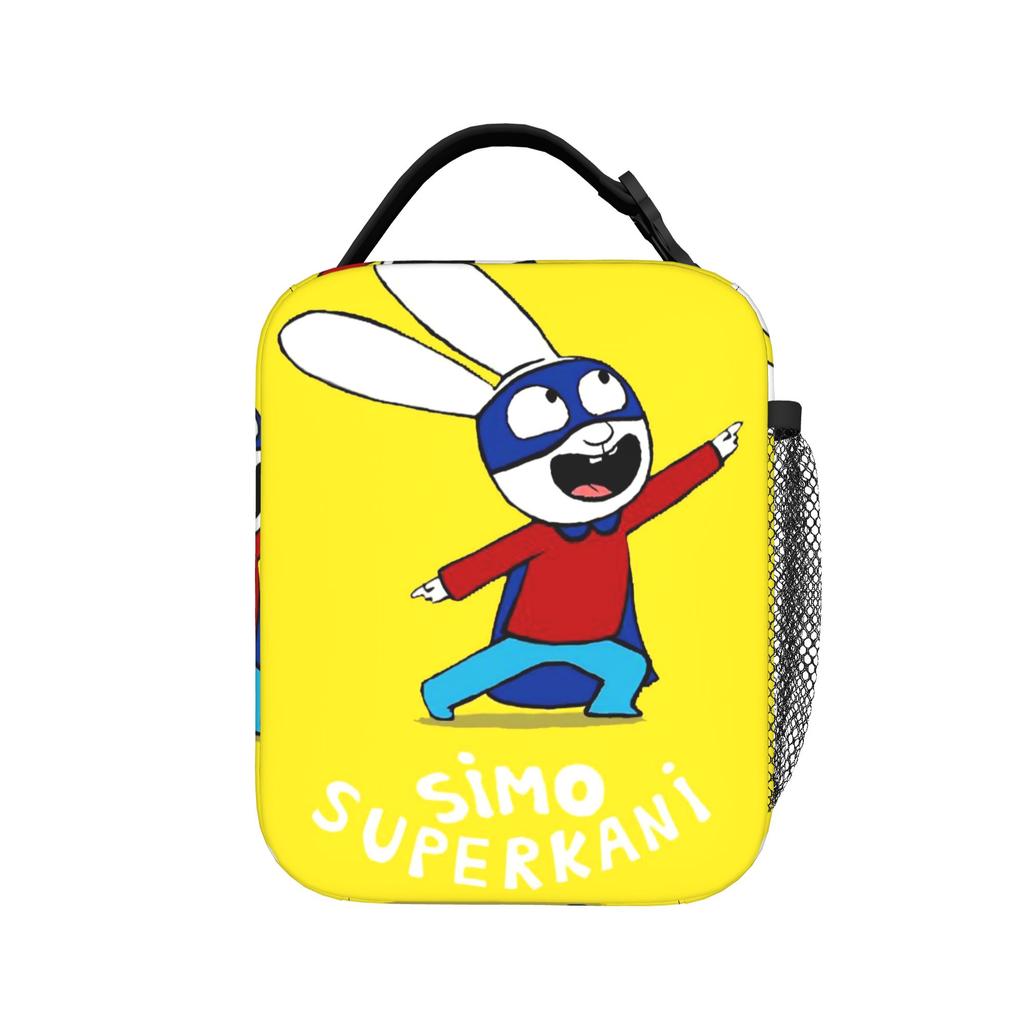 Insulated Lunch Bags Simon Super Rabbit Accessories Food Box Y2K Cooler Thermal Bento Box For School