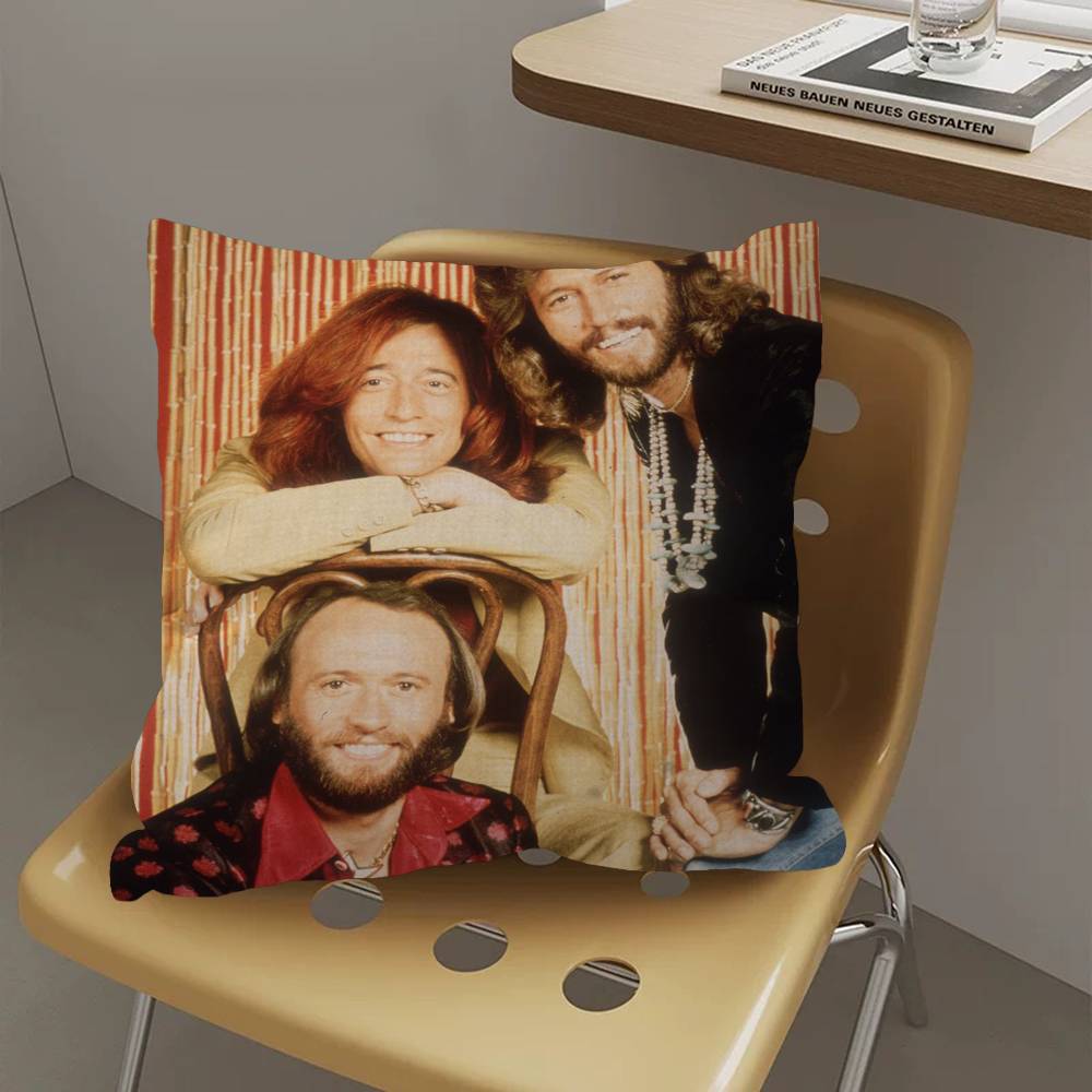 Подушка с изображением певца Bee Gees для спальни, комнаты и дивана в гостиной, декоративная наволочка