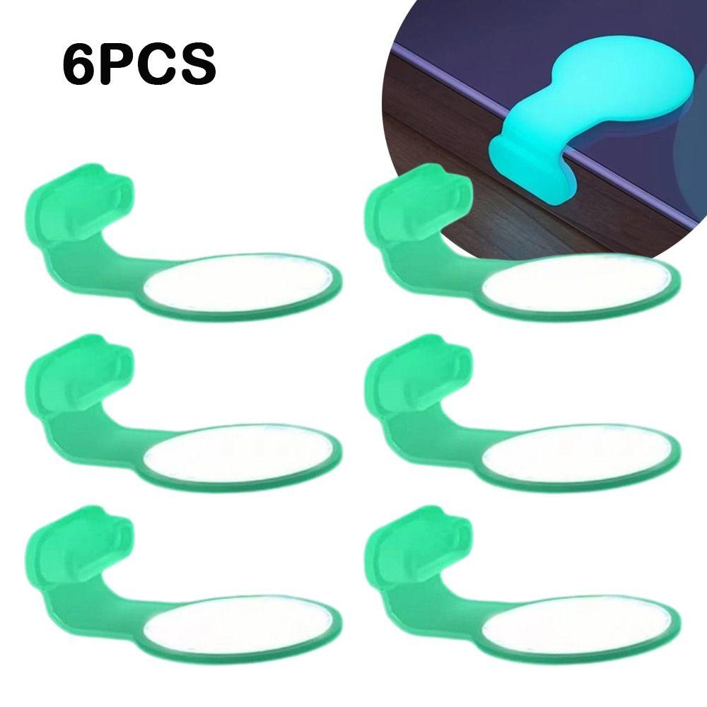 6PCS Luminous Phone Dust Plug Silicone USB Dust Plug New Port Protective Cover Phone Accessories