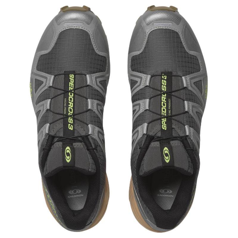 SALOMON Speedcross 3 Устойчивые к истиранию Дышащие Низкие Повседневные Беговые Кроссовки Унисекс Серые Кроссовки 477363