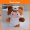 Resin Adorable Plush Animal Keychain Plush Material For Bag Accessories Charm