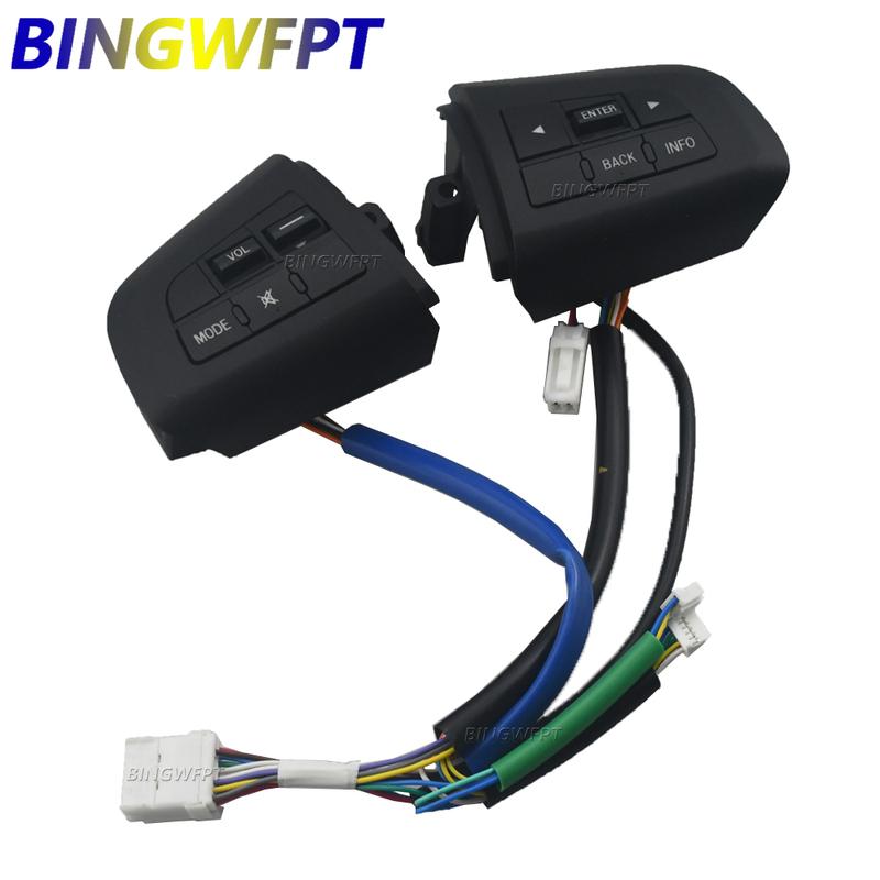 For mazda 3 mazda5 CX-7 BL 2008-2013 Control Switch Car Styling Volume Mode Function Left+Right Steering Wheel Control Buttons