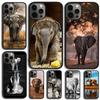 Чехол для телефона с изображением слона для iPhone 17 Air 15 Pro MAX 16 Plus 14 11 12 13