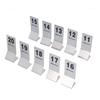 10pcs Stainless Steel Stainless Steel Table Numbers Double Sided Table Number Signs  Catering