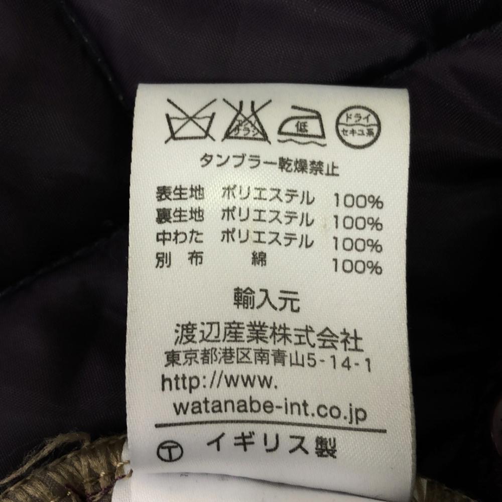 LAVENHAM Сделано в Англии С капюшоном Стеганое пальто 36 Фиолетовый Женский Б/У