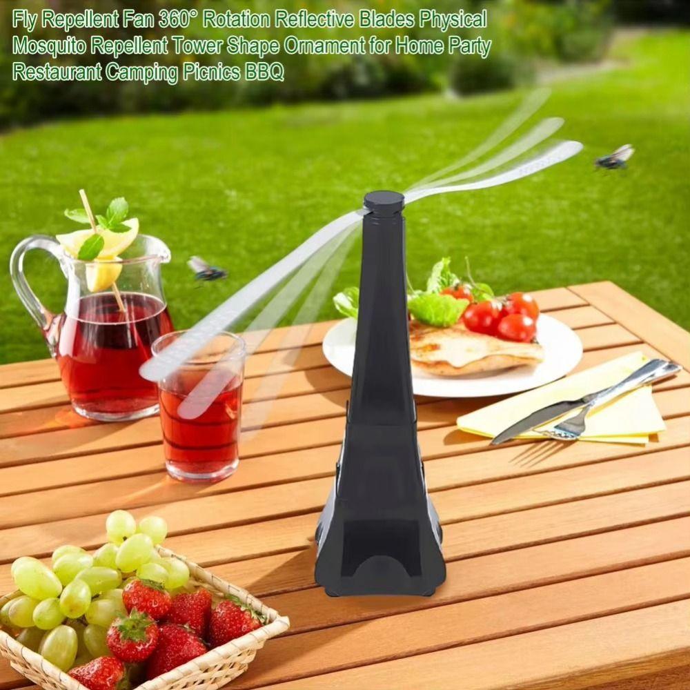 Electric Fly Repellent Fan Battery Powered Fly Destroyer Insect Repellent Fan Camping