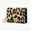 Ganni Leopard Print Butterfly Logo Flap Card Wallet A6545 943