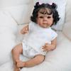 18-дюймовые куклы-реборн с черной кожей Бетти, тело из мягкой ткани, реалистичная кукла-симуляция, в белых вязаных костюмчиках, милая кукла-реборн для ребенка, рождественский подарок