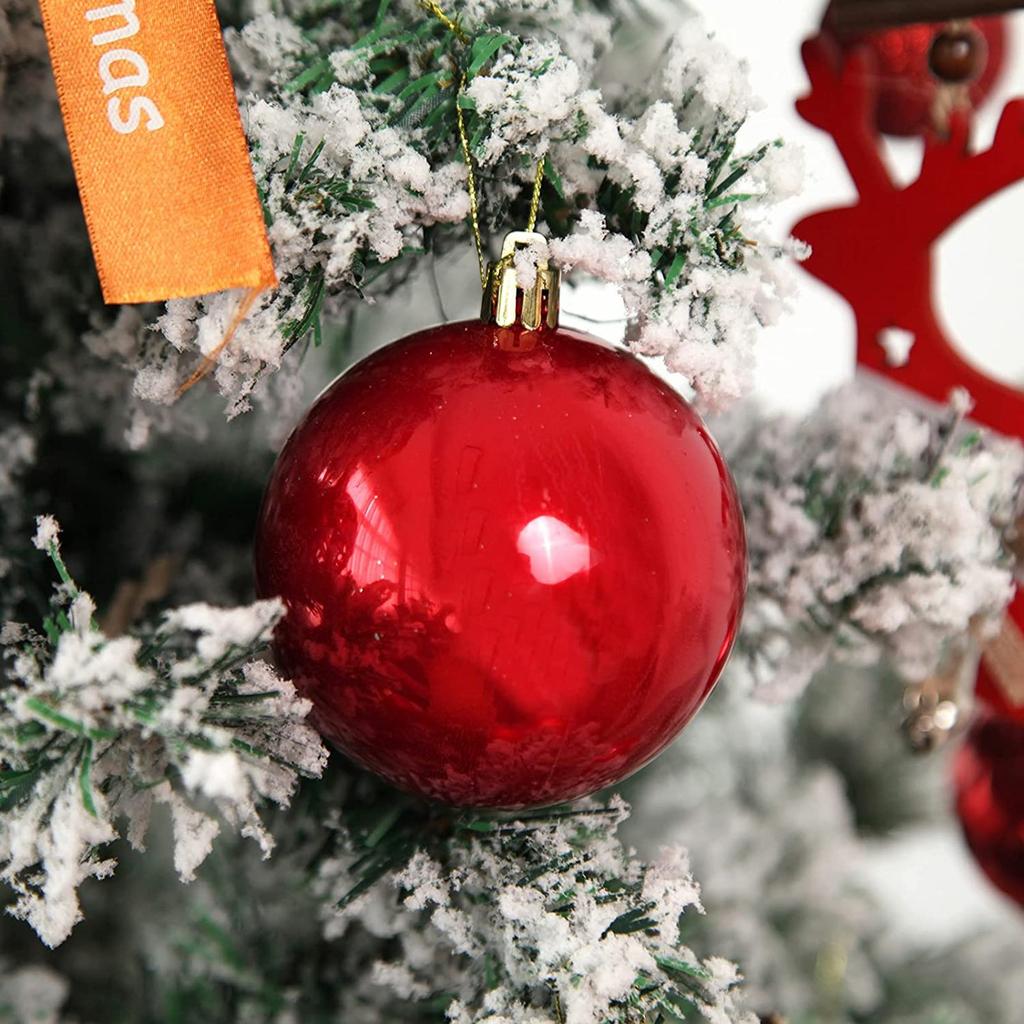 42 шт. Рождественские шары, безделушки, украшения для рождественской елки, подвесные украшения, декор