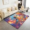 Ocean Themed Living Room Rugs for Bedroom Area Rug Octopus Decor Carpet for Boys Girls Teens Tentacles Indoor Floor Mat Black
