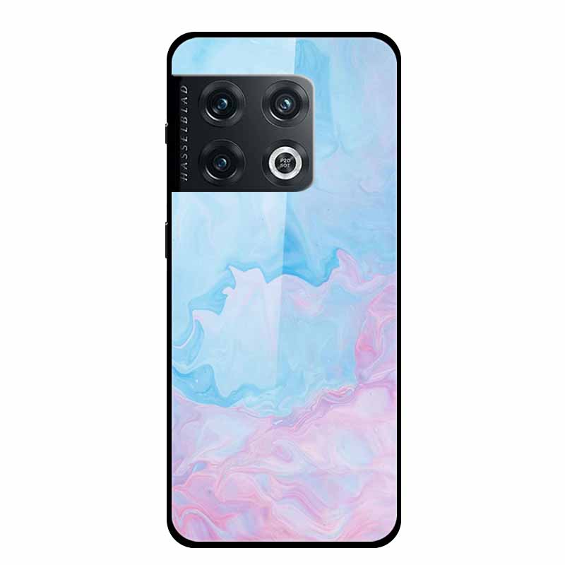 For OnePlus 10 Pro Case Marble Tempered Glass Back Cover Hard Case For OnePlus 10 Pro Shockproof Fundas NE2210 Protective Coque