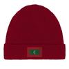 Bonnet Drapeau Maldives En Rouge
