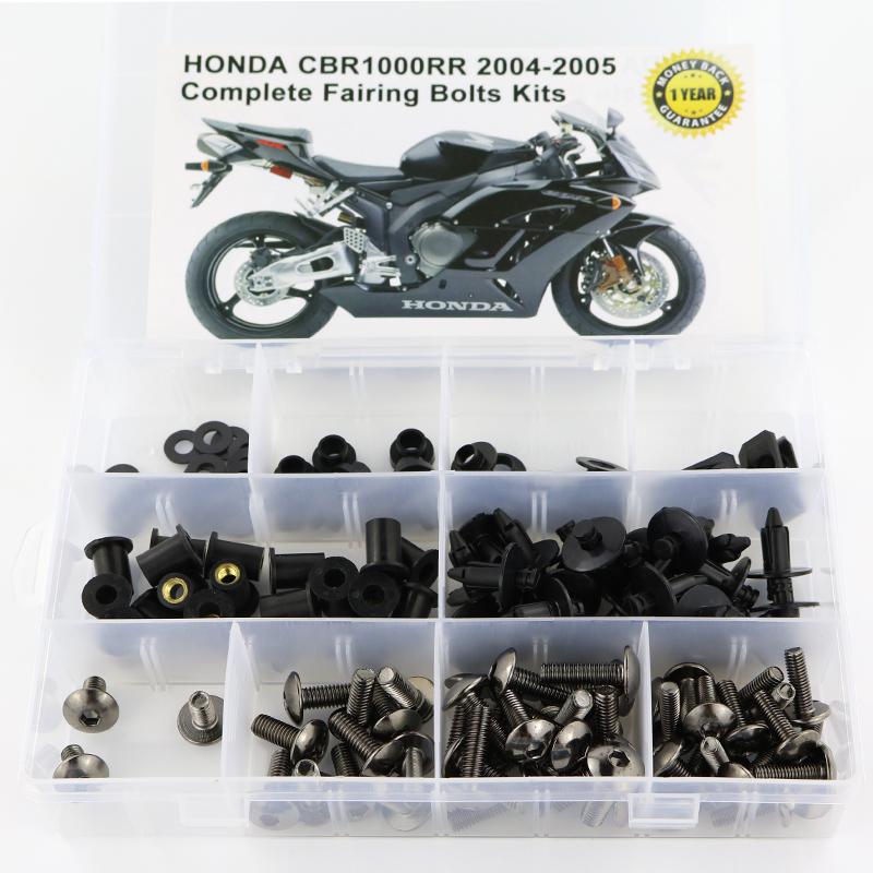 Fit For Honda CBR1000RR CBR 1000RR 2004 2005 Motorcycle Complete Full Fairing Bolts Kit Clips Screws Washer Fastener