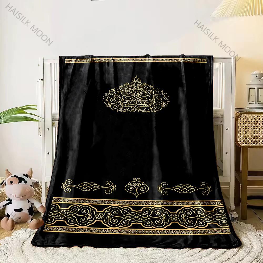 Muslim Prayer Blanket Super Comfortable and Soft Lesser Bairam Gift Blanket Fashion Bed Sofa Fashionable Leisure Picnic Blanket
