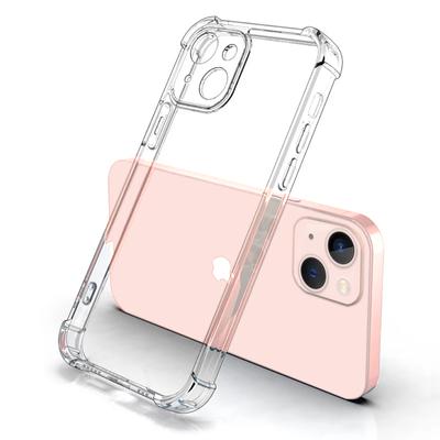 Толстый Противоударный Силиконовый Прозрачный Чехол для Телефона для iPhone 11 12 13 14 15 Plus 16 Pro Max X XS Max XR 14 Pro Прозрачная Мягкая Накладка