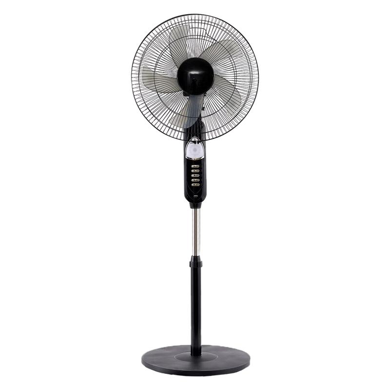16 inch DC AC Pedestal Fan Home Solar Rechargeable Stand Fan for Office Bedroom Market Household
