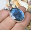 Labradorite Pendant, 925 Sterling Silver, Bezel Jewelry, Oval Pendant, Birthstone Jewelry, Gift For Her, Handmade Jewelry