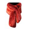 Thicken Wrap Shawl Women's Faux Fur Shawl Snowing Skiing Bib Cross Shawl Evening Prom Cape