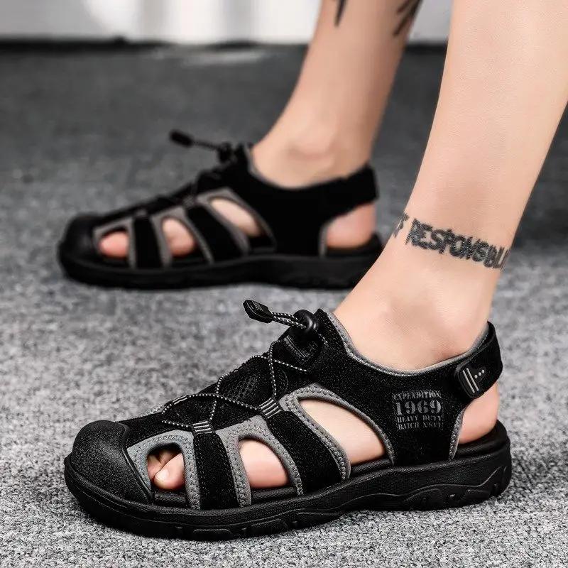 С платформой дышащие мужские сандалии беговые высокие спортивные туфли для мужчин высокое качество роскошь 2024 новый дизайн летняя распродажа повседневный