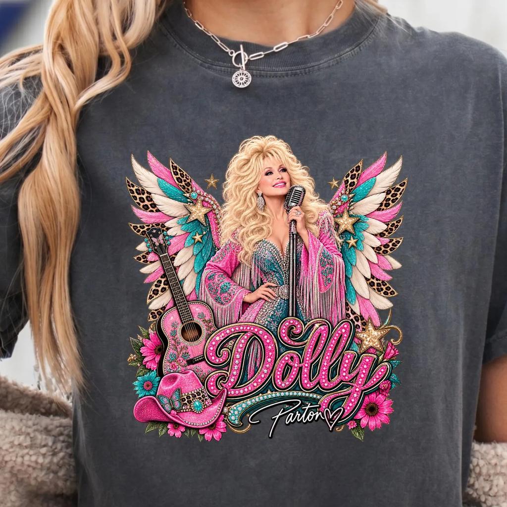 Dolly Parton 19462026 Graphic Printing TShirt Unisex Unisex Summer Cotton Clothing Fashion Oversized Short Sleeved Top Streetwear