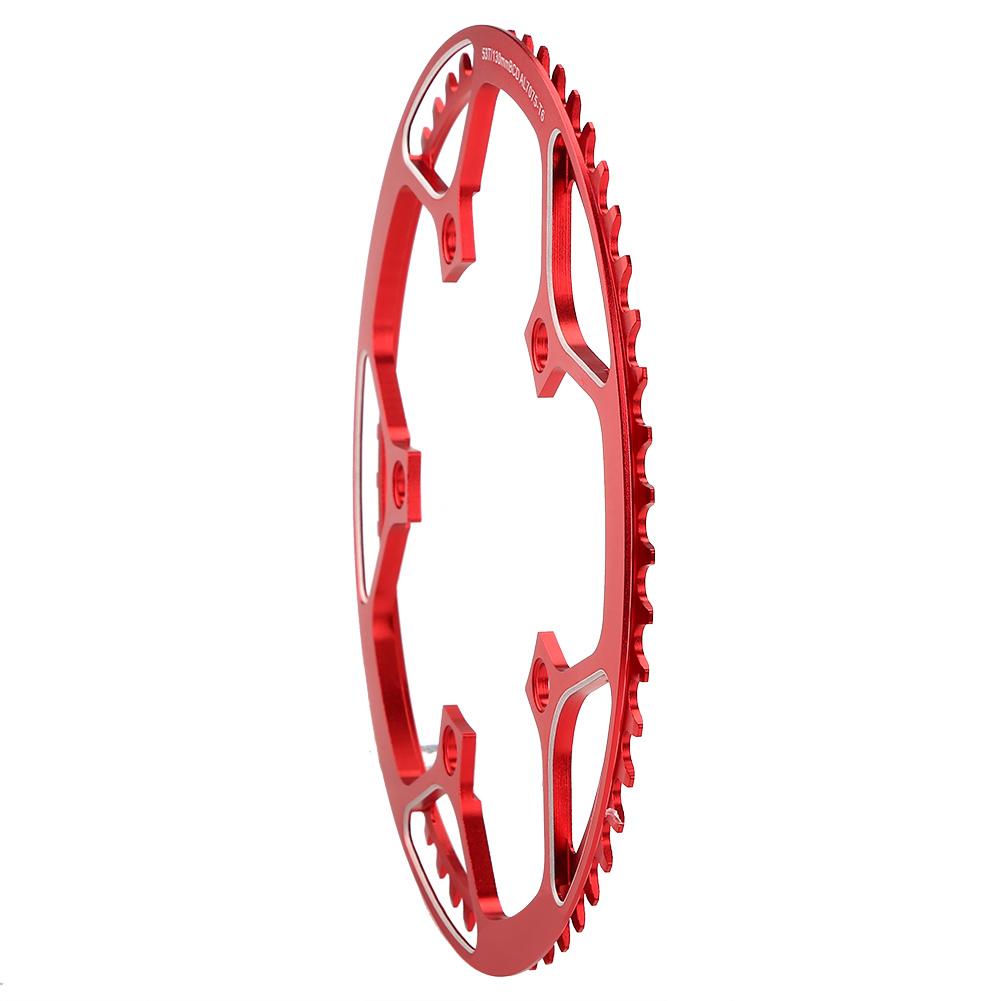   53T CNC Aluminum Alloy Mountain Bike Single Crank Chain   Repair Parts (Black)