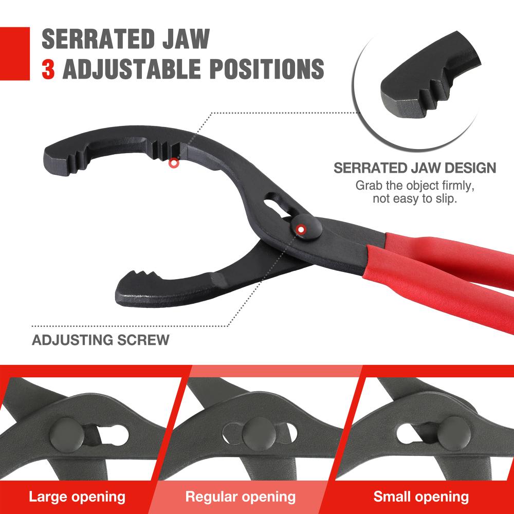 12" плоскогубцы для масляного фильтра, гаечный ключ зажимного типа, регулируемый ручной инструмент, инструмент для снятия масляного фильтра, для ремонта грузовиков и автомобилей