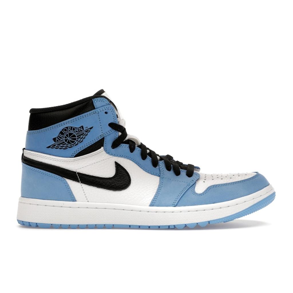 Air Jordan 1 High Golf University Blue Men Sneakers Black White DQ0660-400