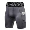 Men Fitness Shorts With Pockets Running Training Tights Pants