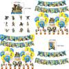 Zelda Game Themed Birthday Party Decoration Set With Banners, Cake Toppers, And Balloons Starry Sky Brand