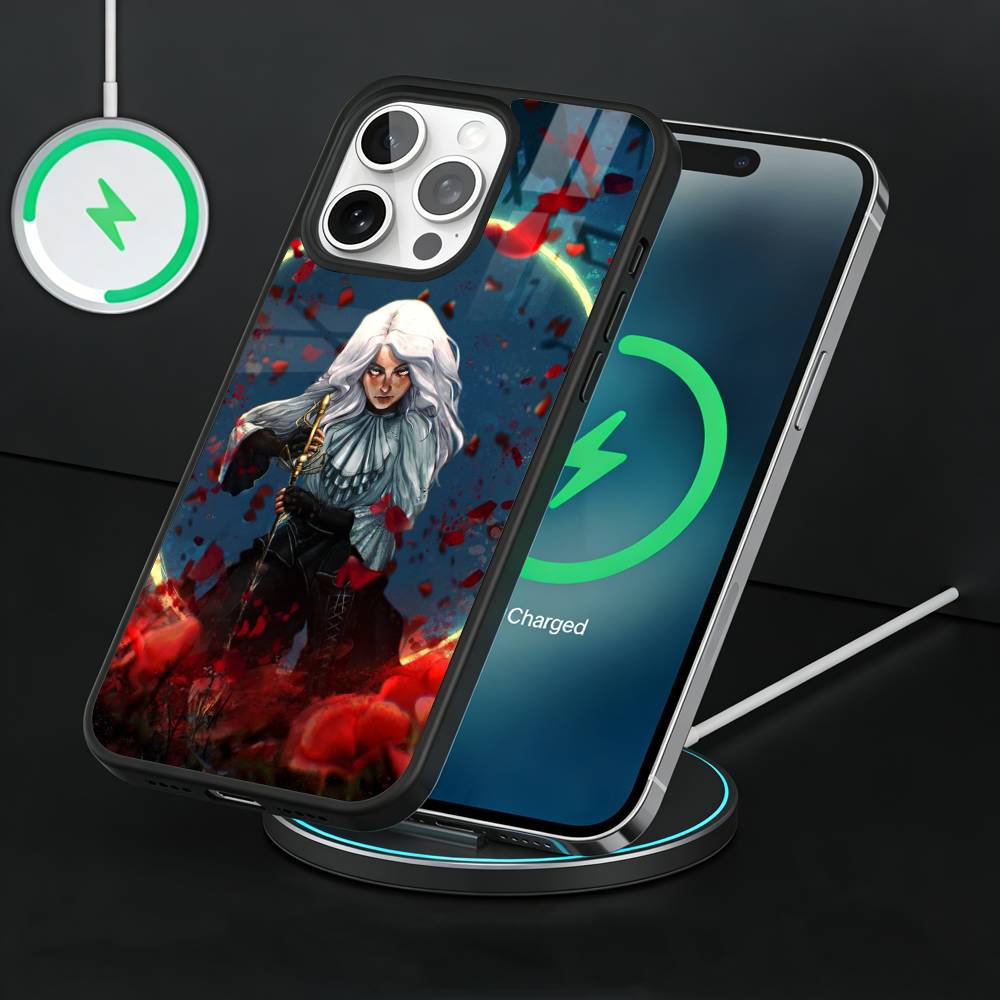 Чехол для телефона Clair Obscur E-Expedition 33 Maelle Для iPhone17,16,15,14,13 Plus,Pro Max Магнитный Для Magsafe Беспроводной Зарядки