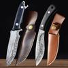 2025 Hand-handled Meat Knife Hand-pocketed Meat Knife Forged Stainless Steel Meat Knife Portable Fruit Knife Sharp Meat Knife 2 Sets
