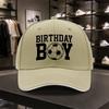 Birthday Boy Letter Design Baseball Cap Duckbill Cap for Running Fitness Outdoor Sports Travel Casual Wear