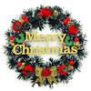 Christmas Wreath/Wall Hanging/Decoration for Xmas Party/Christmas Decorations for Home/Gifts/Wreath - (Black Pine, Diameter 10Inch)