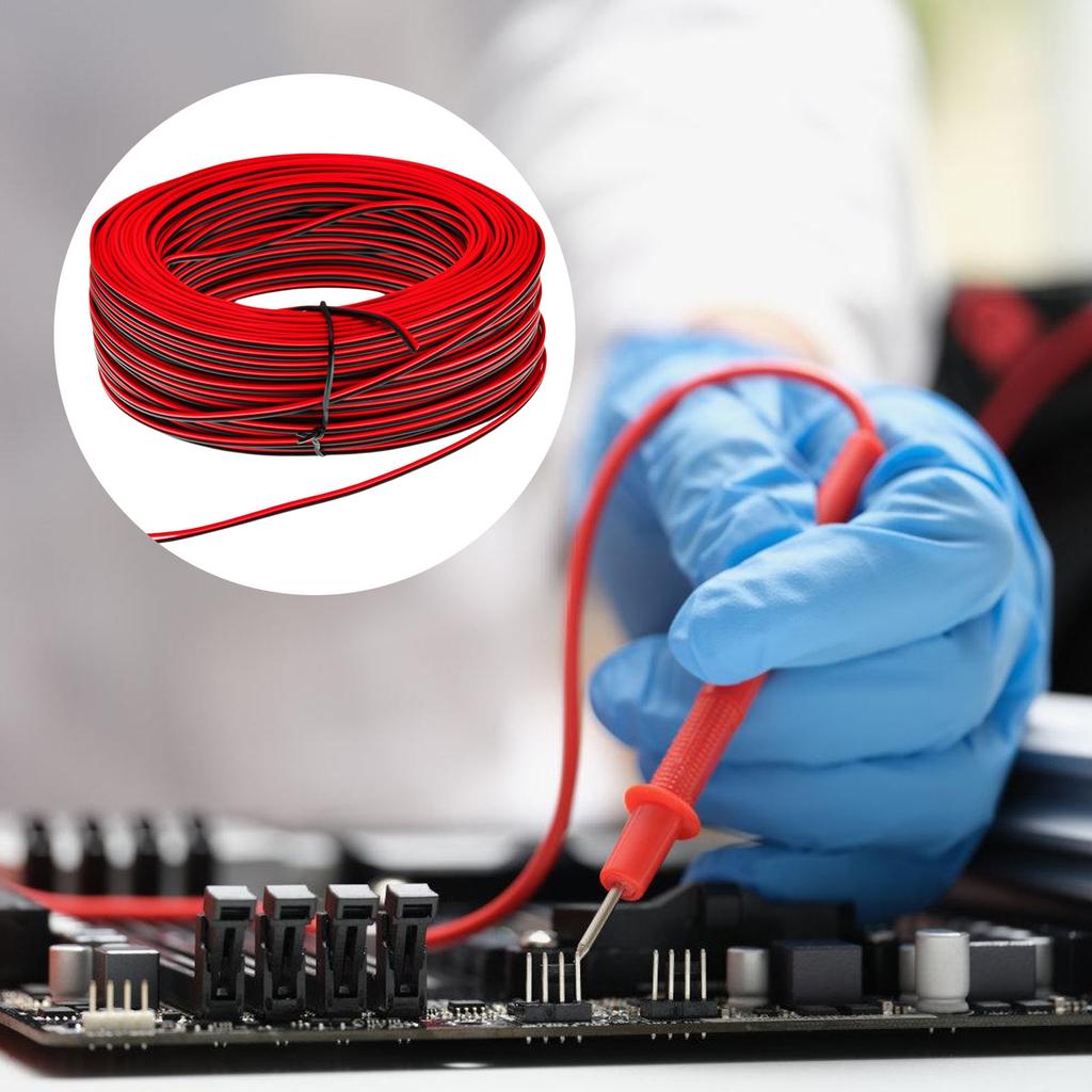 80 Meter 22AWG PVC Coated Tinned Sturdy Brass Materials Wire Accessory for Indoor and Outdoor LED Light Installations